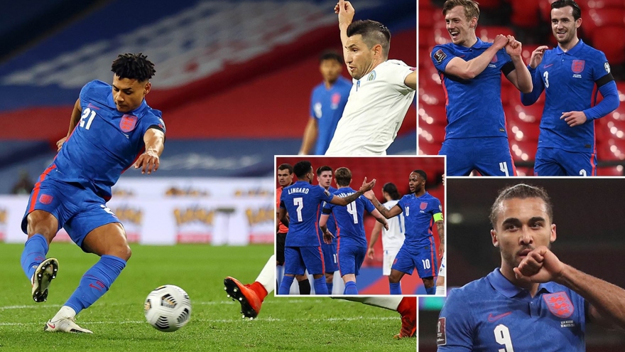 Vòng loại World Cup 2022: Anh, Đức, Italia rủ nhau thắng tưng bừng